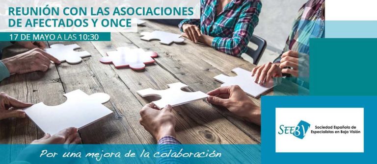 Encuentro de la sociedad española de especialistas de baja visión (AEEBV) con las asociaciones de pacientes y ONCE