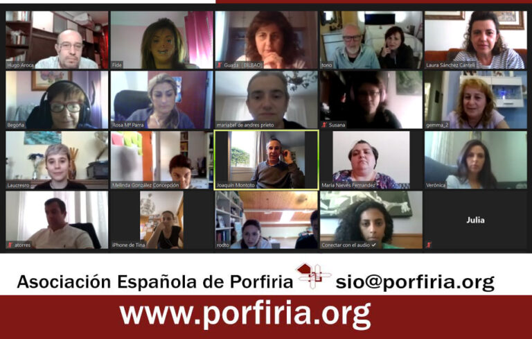 Gran éxito en el I encuentro online de Asociación y pacientes.