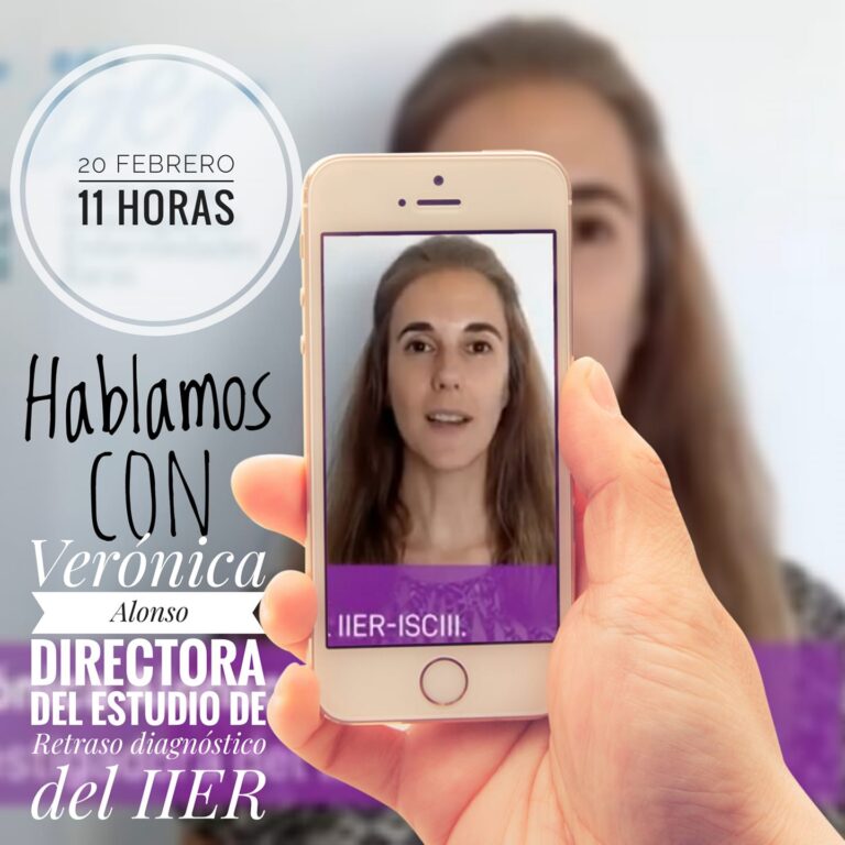 Ciclo de charlas informativas.Verónica Alonso. Directora del Estudio de Retraso Diagnóstico del Instituto de Investigación de Enfermedades Raras. (IIERr)