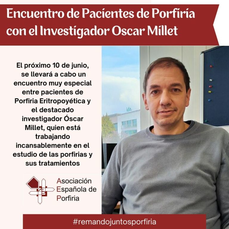 Encuentro de pacientes e Investigador Óscar Millet